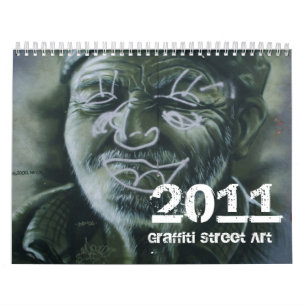 Calendário 2011 da arte da rua dos grafites