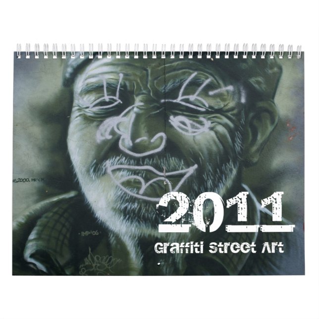 Calendário 2011 da arte da rua dos grafites (Capa)
