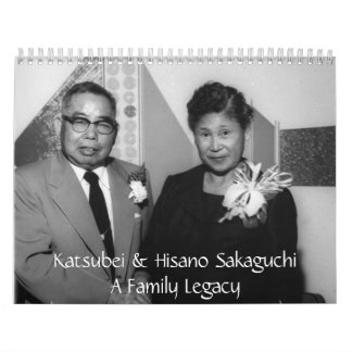 Calendário 2011 da família de Sakaguchi