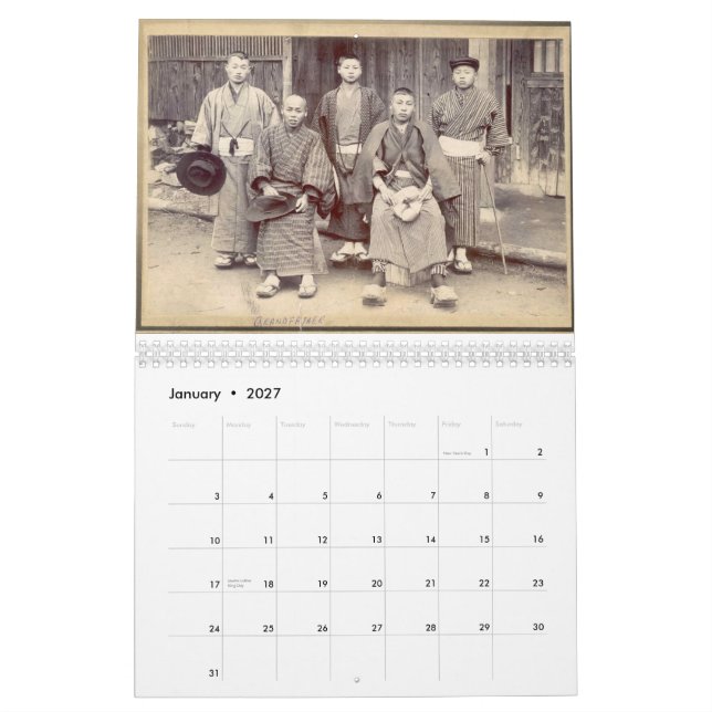 Calendário 2011 da família de Sakaguchi (Jan 2027)