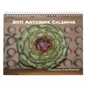 Calendário 2011 da foto da alcachofra