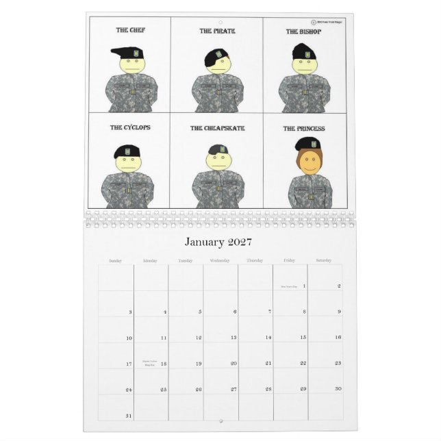 Calendário 2011 da guarda florestal de Power Point (Jan 2027)