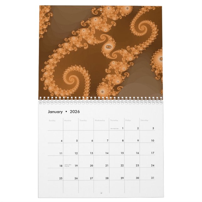 Calendário 2011 do Fractal (Jan 2026)