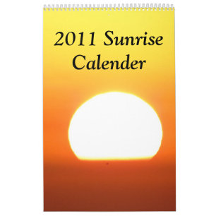 Calendário 2011 do nascer do sol