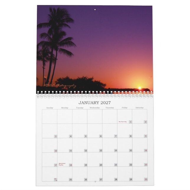 Calendário 2011 do por do sol (Jan 2027)
