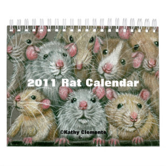 Calendário 2011 do rato por Kathy Clemente