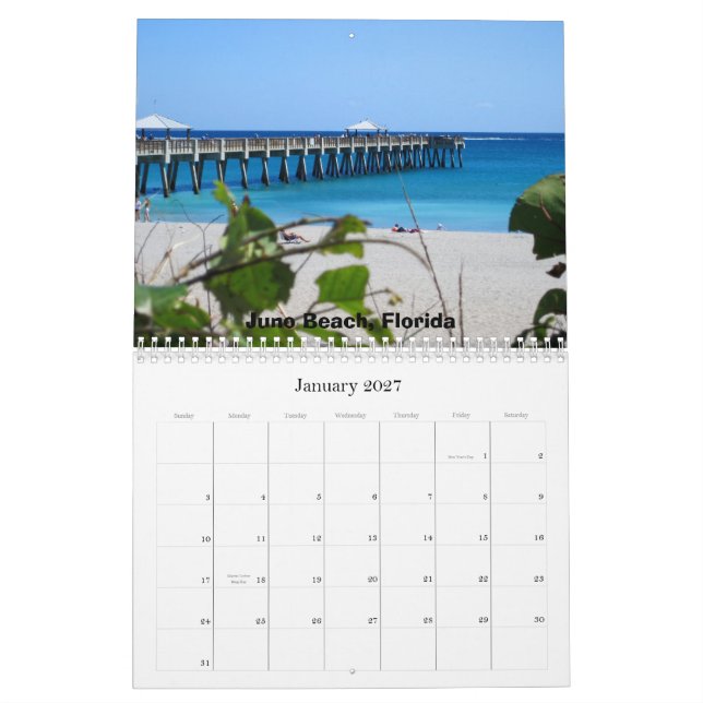 Calendário 2011 do Seascape (Jan 2027)