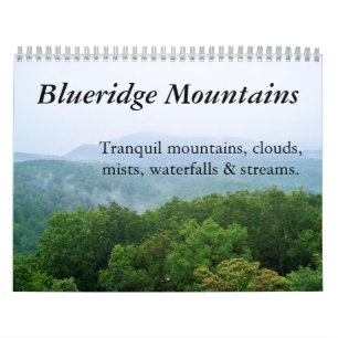 Calendário 2011: Montanhas Tranquil Blue Ridge