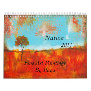 Calendário 2011 pinturas das belas artes da natureza do