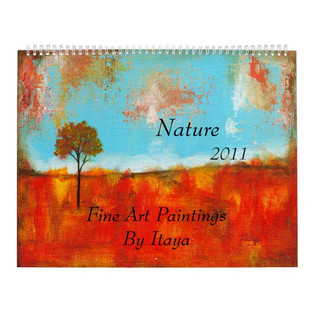 Calendário 2011 pinturas das belas artes da natureza do (Capa)