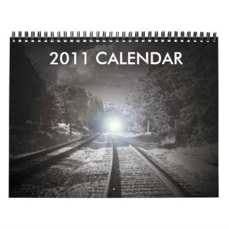 Calendário 2011 preto e branco