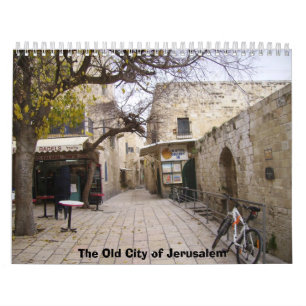 Calendário 2012 a cidade velha de Jerusalem