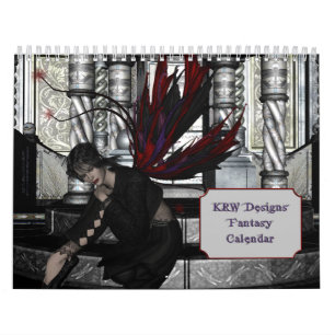 Calendário 2012 da arte da fantasia do KRW