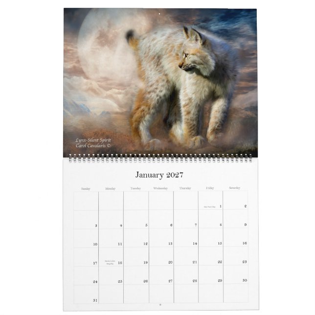 Calendário 2012 da arte de Cat Power (Jan 2027)