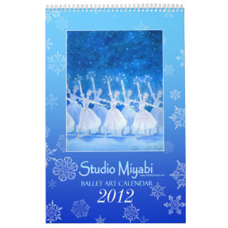 Calendário 2012 da arte do balé