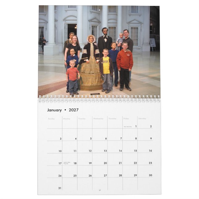 Calendário 2012 da família de Bradd (Jan 2027)