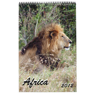 calendário 2012 de África