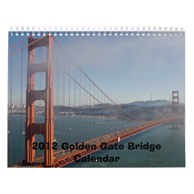 CALENDÁRIO 2012 DE GOLDEN GATE BRIDGE (Capa)