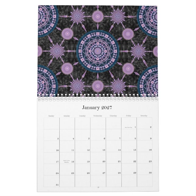 Calendário 2012 de Hugger do cacto (Jan 2027)