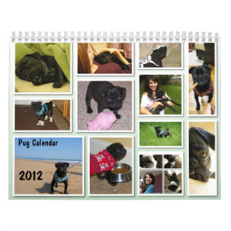 Calendário 2012 do Pug