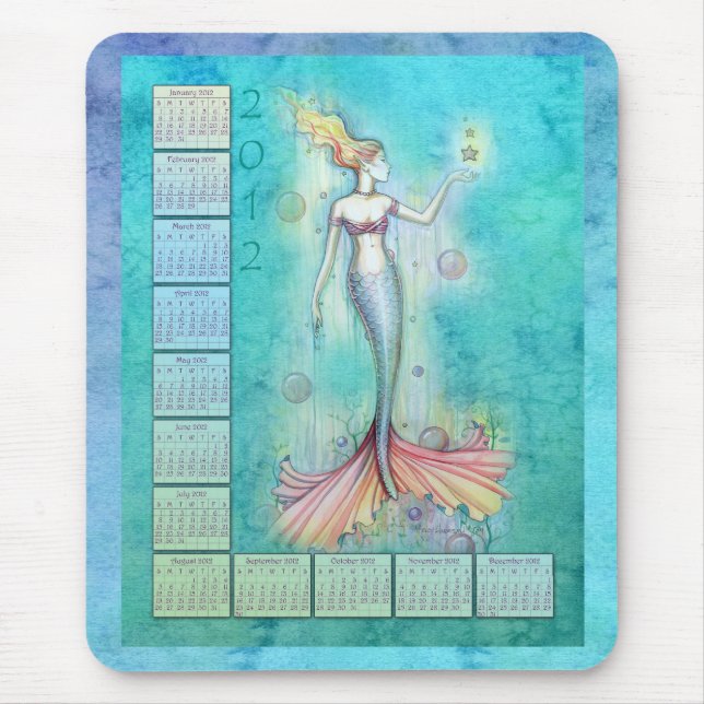 Calendário 2012 - Mermaid Mousepad (Frente)