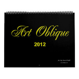 Calendário 2012 oblíquo da arte