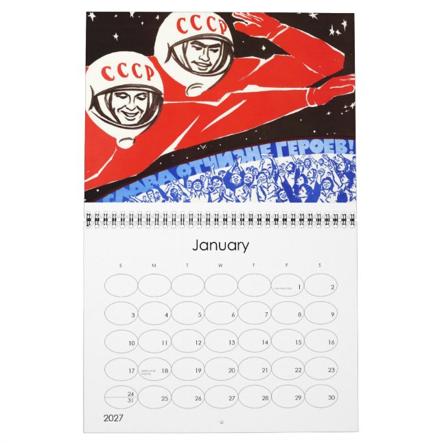 Calendário 2012 - Tema soviético (Jan 2027)