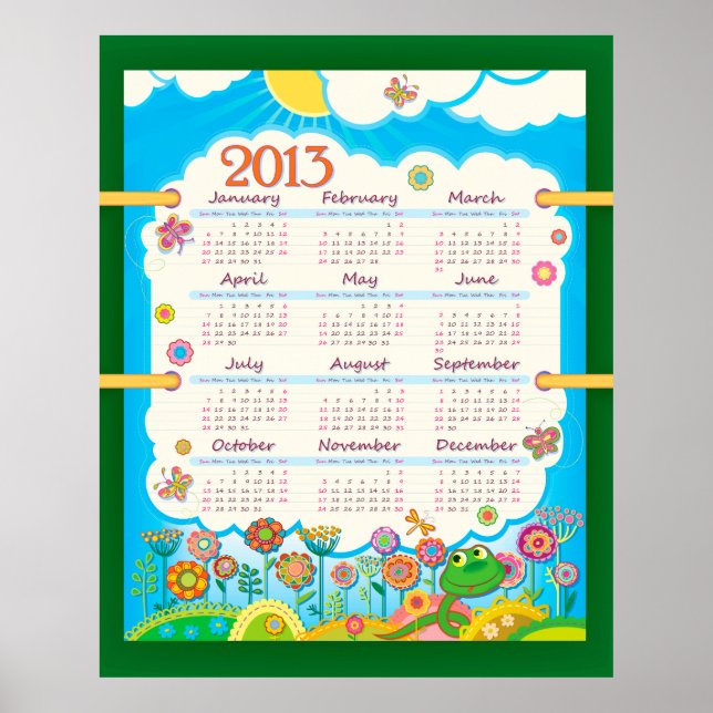 Calendário 2013 3 Poster (Frente)