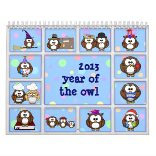 Calendário 2013 anos da coruja