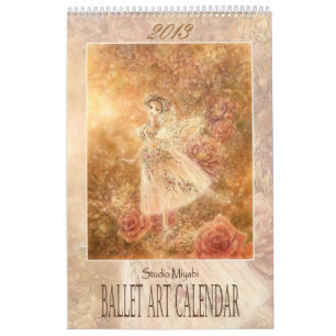 Calendário 2013 da arte do balé
