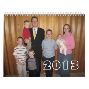 Calendário 2013 da família de Bradd