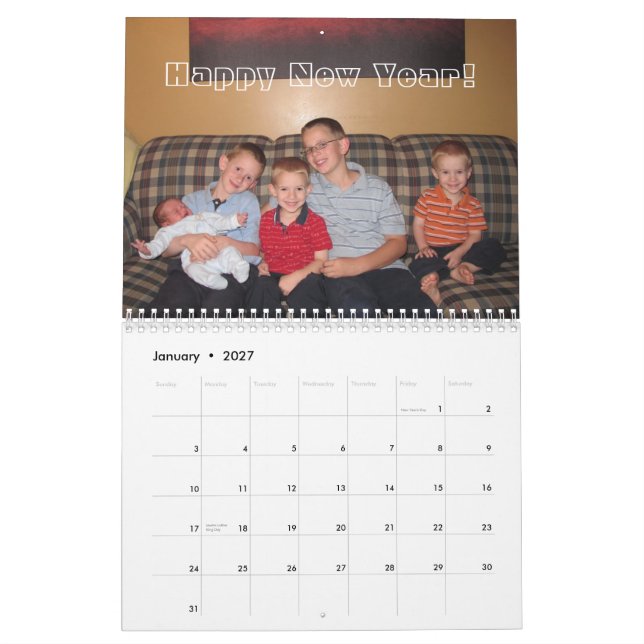 Calendário 2013 da família de Bradd (Jan 2027)