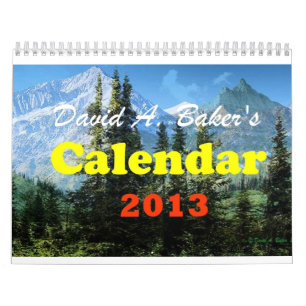 Calendário 2013 de David A. Padeiro Arte