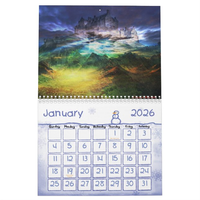 Calendário 2013 de David A. Padeiro Arte (Jan 2026)