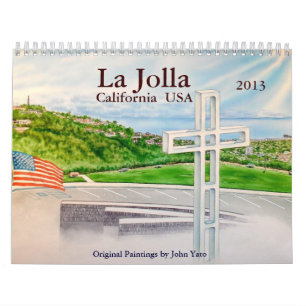 CALENDÁRIO 2013 DE LA JOLLA, CALIFÓRNIA