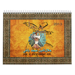 Calendário 2013 de RUMI com poemas uplifting do