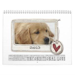 calendário 2013 do cão da foto
