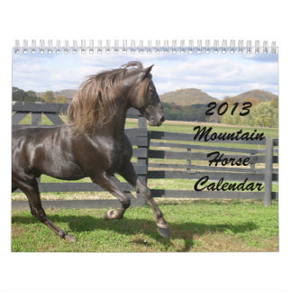 Calendário 2013 do cavalo da montanha
