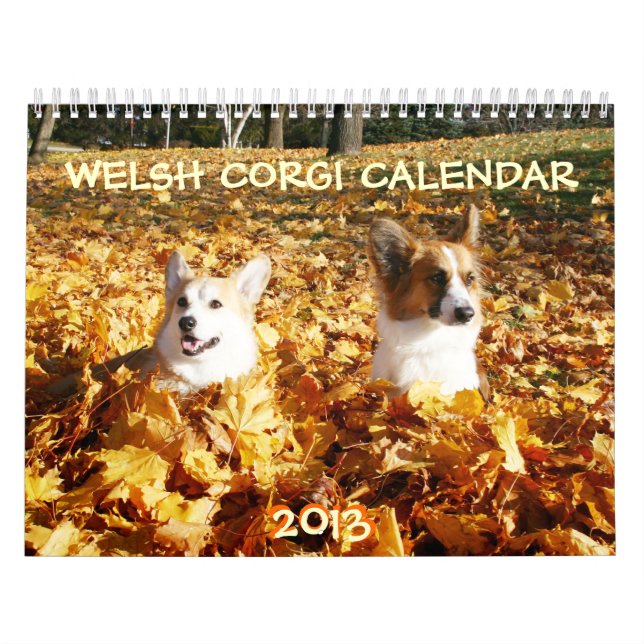 Calendário 2013 do Corgi de Galês (Capa)
