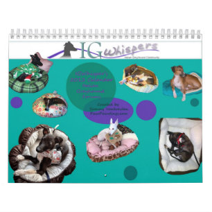 Calendário 2013 do galgo italiano de IGWhisper 2