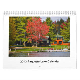 Calendário 2013 do lago Raquette