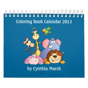 Calendário 2013 do livro para colorir