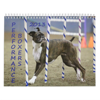 Calendário 2013 do pugilista do desempenho