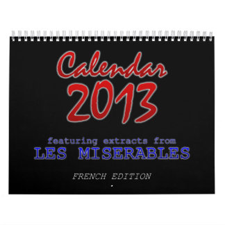 Calendário 2013, francês