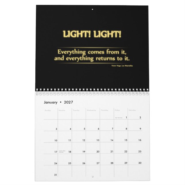 Calendário 2013, inglês (Jan 2027)