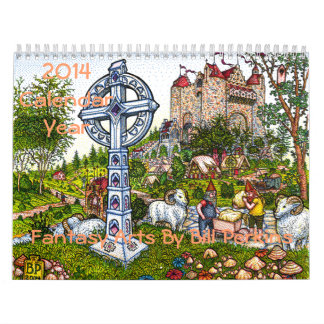 Calendário 2014 anos civis - artes da fantasia por Bill