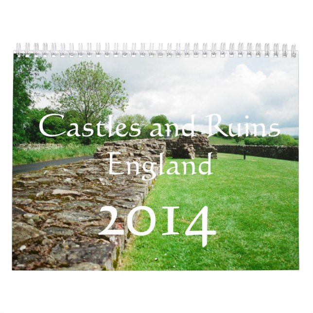 calendário 2014, castelos e ruínas em Inglaterra (Capa)
