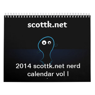 calendário 2014 cómico do nerd de scottk.net vol