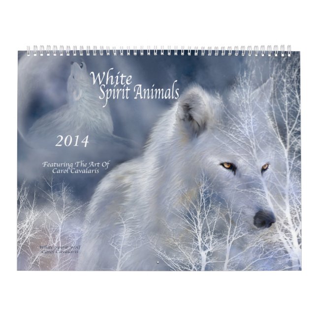 Calendário 2014 da arte dos animais do espírito (Capa)