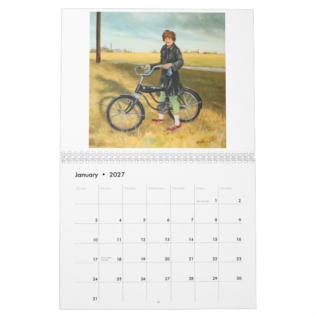 Calendário 2014 da arte por Conni Brenner (Jan 2027)